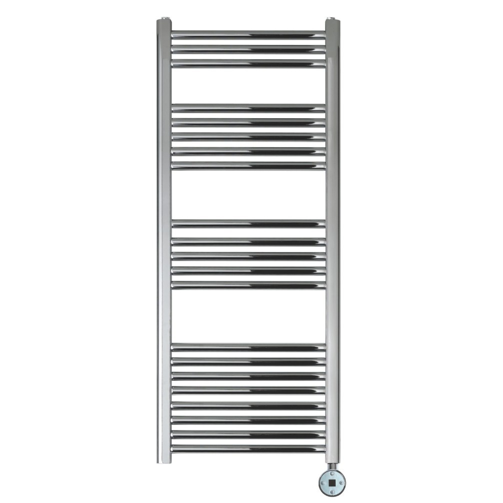 JTP Vos Chrome 1200mm x 500mm Electric Towel Radiator Cut Out